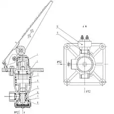 Cover - Блок «XM60C-CD-3514002 Воздушный тормозной клапан»  (номер на схеме: 1)
