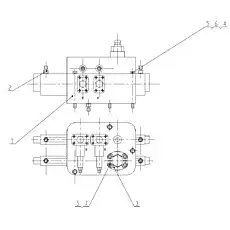 Multi-way valve - Блок «Z5E31013 Клапан многоканального инвертора»  (номер на схеме: 1)