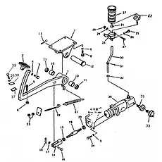 Pedal - Блок «Педаль тормоза»  (номер на схеме: 2)