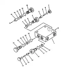Piston - Блок «Клапан проверки вспомогательного клапана»  (номер на схеме: 18)
