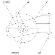 Pin Shaft - Блок «06518001 Одиночная цепь колеса конца стрелы»  (номер на схеме: 14)