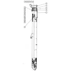 Screw M12x50 - Блок «08602001 Стрела»  (номер на схеме: 18)