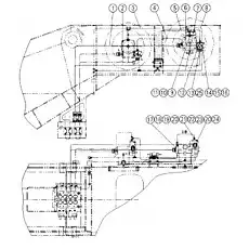 Nut - Блок «08613079 Трубки главной лебедки»  (номер на схеме: 22)