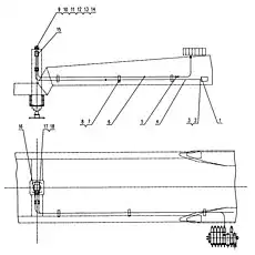 Steel pipe d.12x1.5 - Блок «qy25k-65-1 Трубки для центрального масляного выходного триггера»  (номер на схеме: 6)
