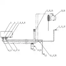 Evaporator - Блок «xz16k-83a Блок воздушного кондиционирования»  (номер на схеме: 1)