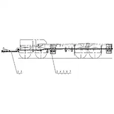 Bolt M6x20 - Блок «xz35k-26 Пучки проводов»  (номер на схеме: 4)