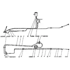 Rubber hose - Блок «xz50k-37a Рулевая гидравлическая система»  (номер на схеме: 32)