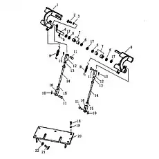 BOLT M10X20-Zn - Блок «Педаль тормоза»  (номер на схеме: 2)