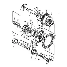 O-RING - Блок «Механизм вала бортового редуктора и звездочек»  (номер на схеме: 48)