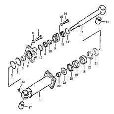 O-RING - Блок «Цилиндр штифта съемника»  (номер на схеме: 13)