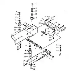 BOLT M24x120-10.9-Zn - Блок «Суппорт и крышка»  (номер на схеме: 7)