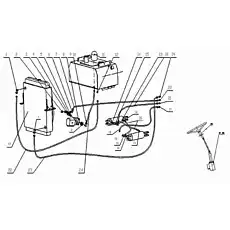 Flange clip - Блок «Гидравлический рулевая система»  (номер на схеме: 4)