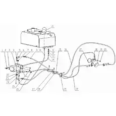 Galvanized bolt M10x35 - Блок «Гидравлическая вибрационная система»  (номер на схеме: 5)