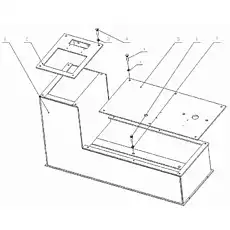 Operating box weldment - Блок «Рабочий ящик»  (номер на схеме: 1)