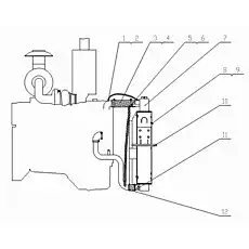 Throat ф10-ф16 - Блок «Радиатор и трубки»  (номер на схеме: 2)