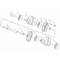 Inner bearing bracket - Блок «Вибрационный вал»  (номер на схеме: 4)