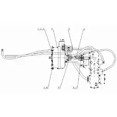 Torque converter and transmission hydraulic assembly - Блок «Система преобразователя крутящего момента»  (номер на схеме: 5)