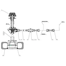 Front axle bolt M24x280 - Блок «Система привода»  (номер на схеме: 13)