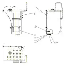 Fuel tank case - Блок «Система топливного бака»  (номер на схеме: 8)
