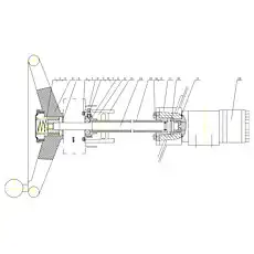 Single row radial ball bearing 104 - Блок «Гидравлический рулевой механизм»  (номер на схеме: 11)