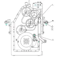 Transmission assembly - Блок «Система коробки передач»  (номер на схеме: 1)