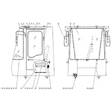 5-inch hinge - Блок «Система кабины водителя»  (номер на схеме: 10)