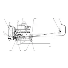 Radiator rubber pad - Блок «Система дизельного двигателя»  (номер на схеме: 1)