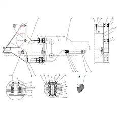 Oscillating suspension pin - Блок «Система рамы»  (номер на схеме: 17)