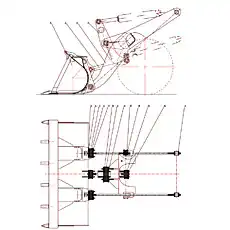 Lift arm lower shaft sleeve - Блок «Инструмент в сборе»  (номер на схеме: 9)