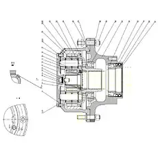 Planet gear - Блок «Редуктор колеса»  (номер на схеме: 14)