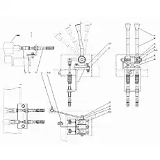 Control lever assembly - Блок «Блок управления в сборе»  (номер на схеме: 20)