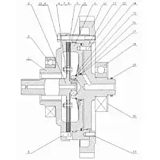 Intermediate shaft output gear - Блок «Вал III в сборе»  (номер на схеме: 12)