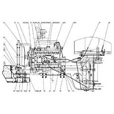 Strap ф44-64 - Блок «Система дизельного двигателя»  (номер на схеме: 9)