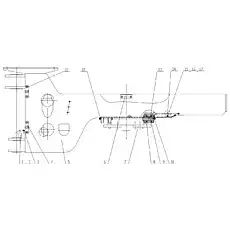 Oscillating suspension - Блок «Задняя рама в сборе»  (номер на схеме: 7)