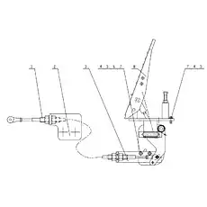 Throttle flexible shaft - Блок «Блок управления дроссельной заслонки в сборе»  (номер на схеме: 1)