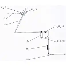 Flexible shaft bracket - Блок «Система управления коробкой передач»  (номер на схеме: 5)
