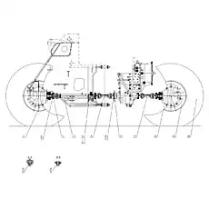 Rear axle assembly - Блок «Система осей»  (номер на схеме: 12)