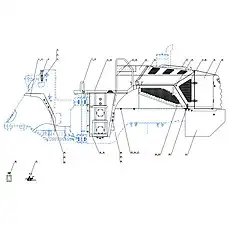 Front rear mudguard - Блок «Система выходной панели»  (номер на схеме: 2)