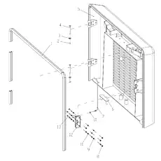 Rear door tape H009 2500 - Блок &laquo;Задняя дверь в сборе&raquo;  (номер на схеме: 1)