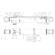 BACK-UP RING 115×120×9.7 115×120×9.7 - Блок «BOOM CYLINDER L.H.»  (номер на схеме: 24)