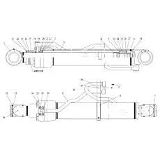 BACK-UP RING 115×120×9.7 115×120×9.7 - Блок «BOOM CYLINDER R.H.»  (номер на схеме: 24)