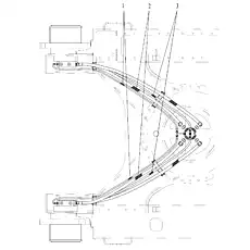 HOSE ASSEMBLY F481CACF080804-2300-PG1500 - Блок &laquo;Линии шасси&raquo;  (номер на схеме: 1)