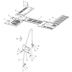 BOLT M12×25 GB/T5783 M12×25 - Блок «COVER BOARD & HANDRAIL»  (номер на схеме: 11)