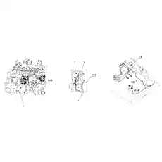 WIRING HARNESS, BATTERY PREHEAT RELAY LG6235.07.09 - Блок «Электрическая система»  (номер на схеме: 3)