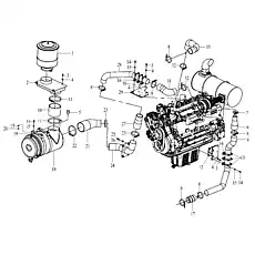 AIR CLEANER ANNUNCIATOR X770774 - Блок «Двигатель»  (номер на схеме: 5)