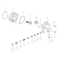 BEAD FLANGE 18 JIS B 2804 18 - Блок «Шестеренчатый насос в сборе»  (номер на схеме: 12)