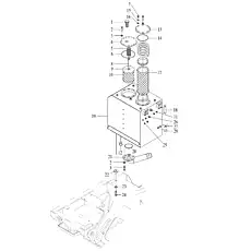 BOLT M10×25 GB/T5783 M10×25 - Блок «Гидравлический бак»  (номер на схеме: 2)