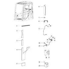 BOLT M8×16 GB/T5783 M8×16 - Блок «OPERATOR'S CAB»  (номер на схеме: 15)