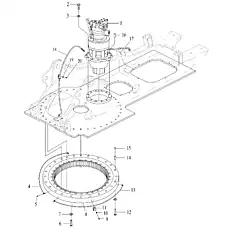 WASHER 20 GB/T1230 20 - Блок «SWING DRIVE SYSTEM»  (номер на схеме: 3)