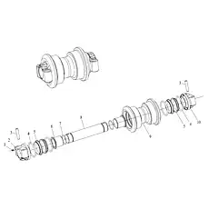 Pin GB/T119.1-2000 16×80 - Блок &laquo;Катки в сборе&raquo;  (номер на схеме: 3)